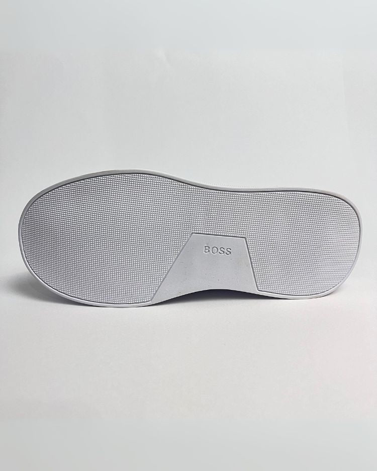 Tênis Boss Preto com Branco Couro