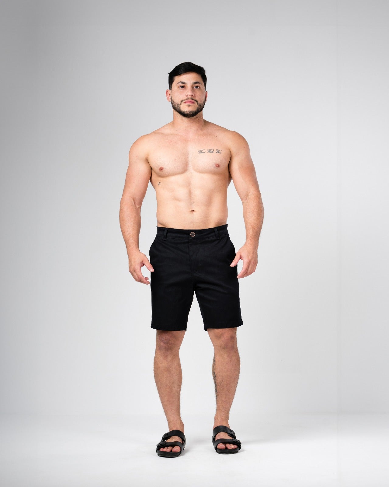 Bermuda alfaiataria preta