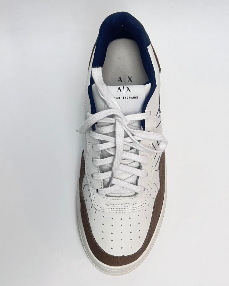 Tênis Armani Exchange Branco Aveludado