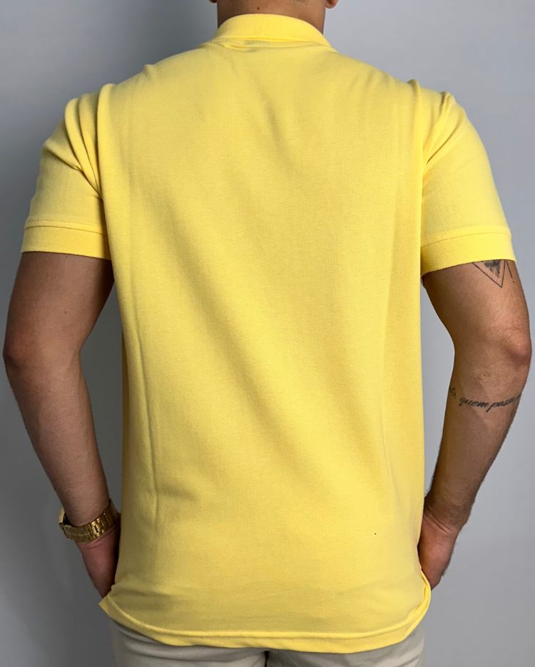 Camisa Armani Exchange Polo Amarela Masculino