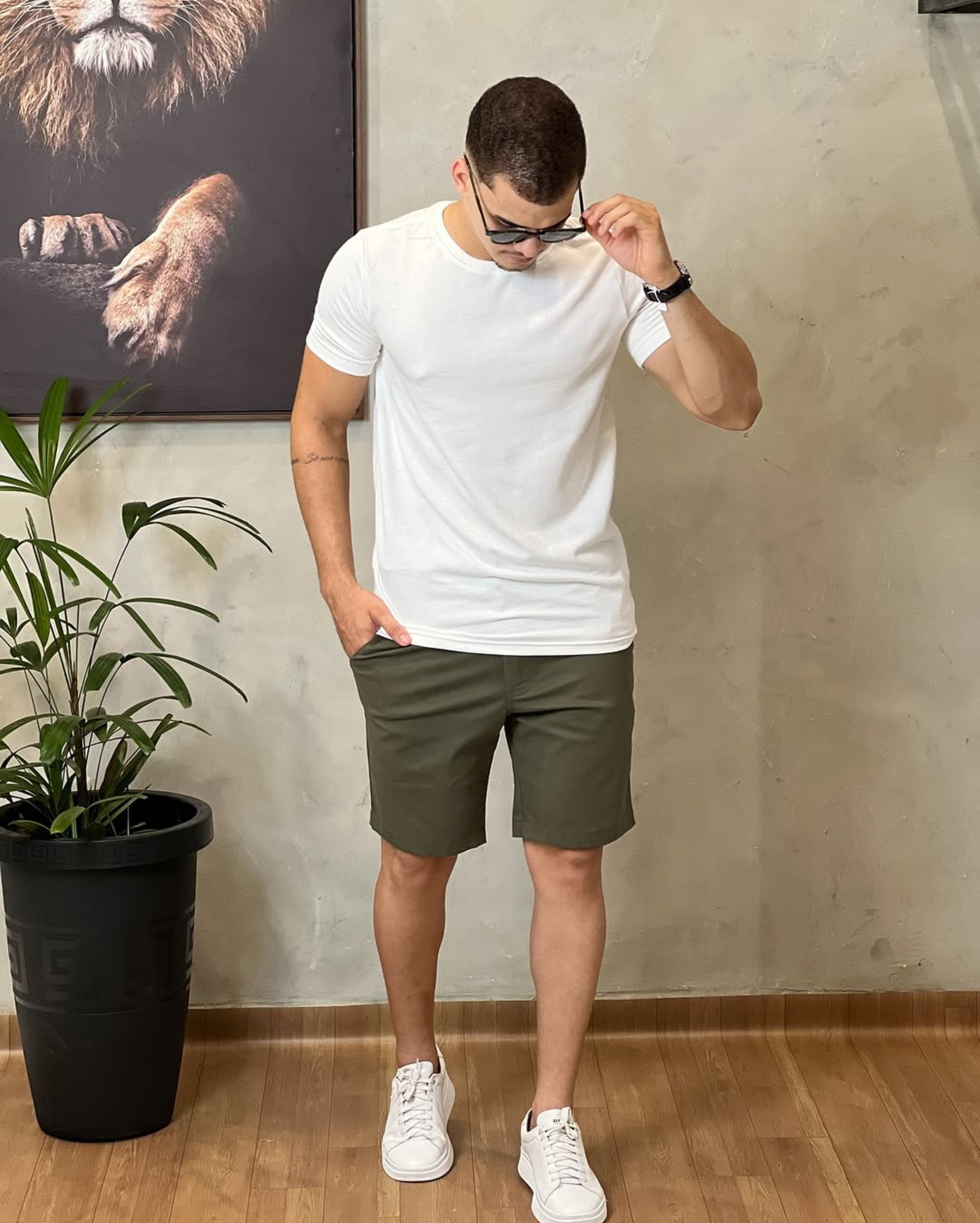 Camisa Texturizada Básica Branco