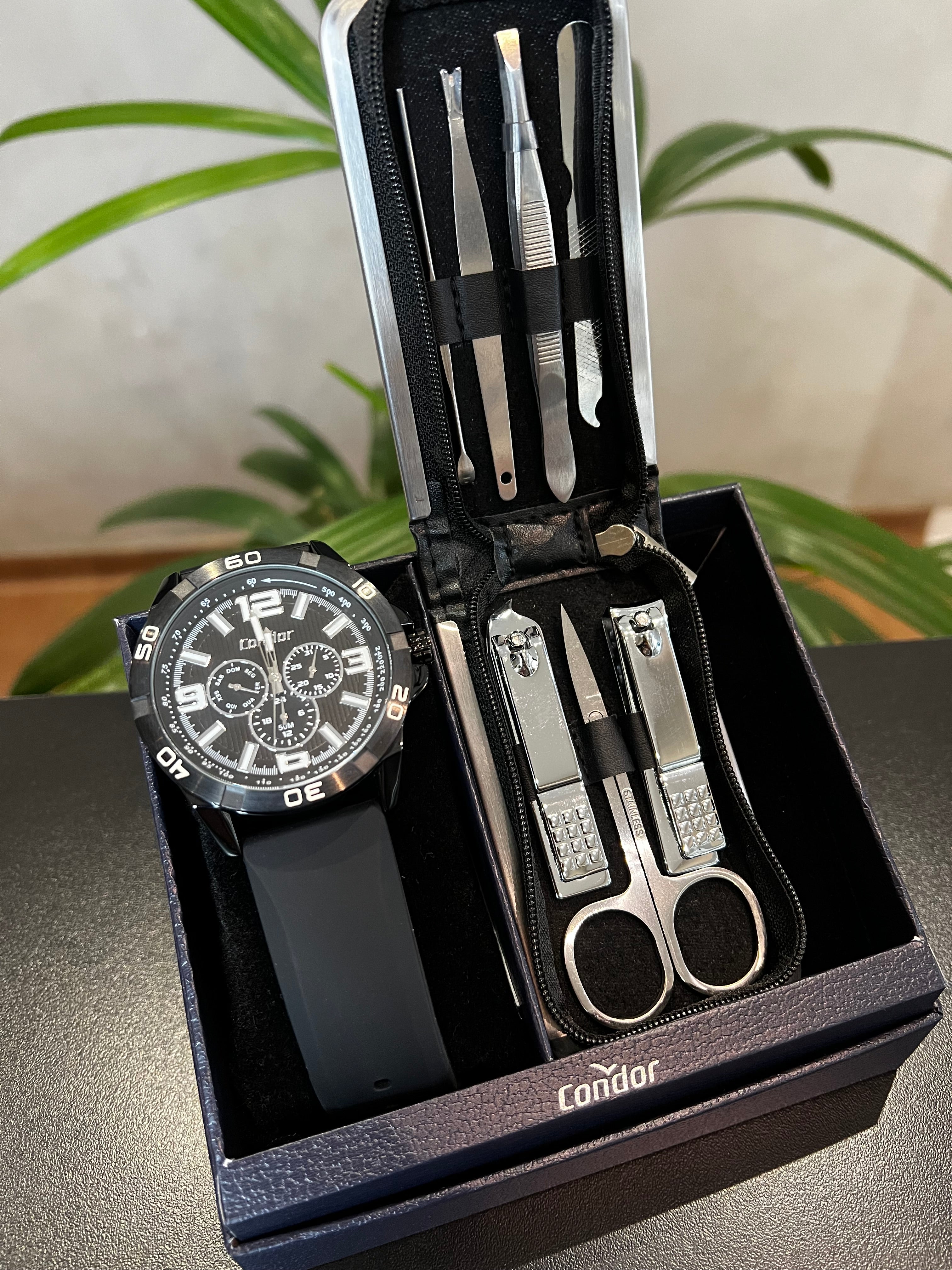 Relógio CONDOR masculino puls. em aço com caixa