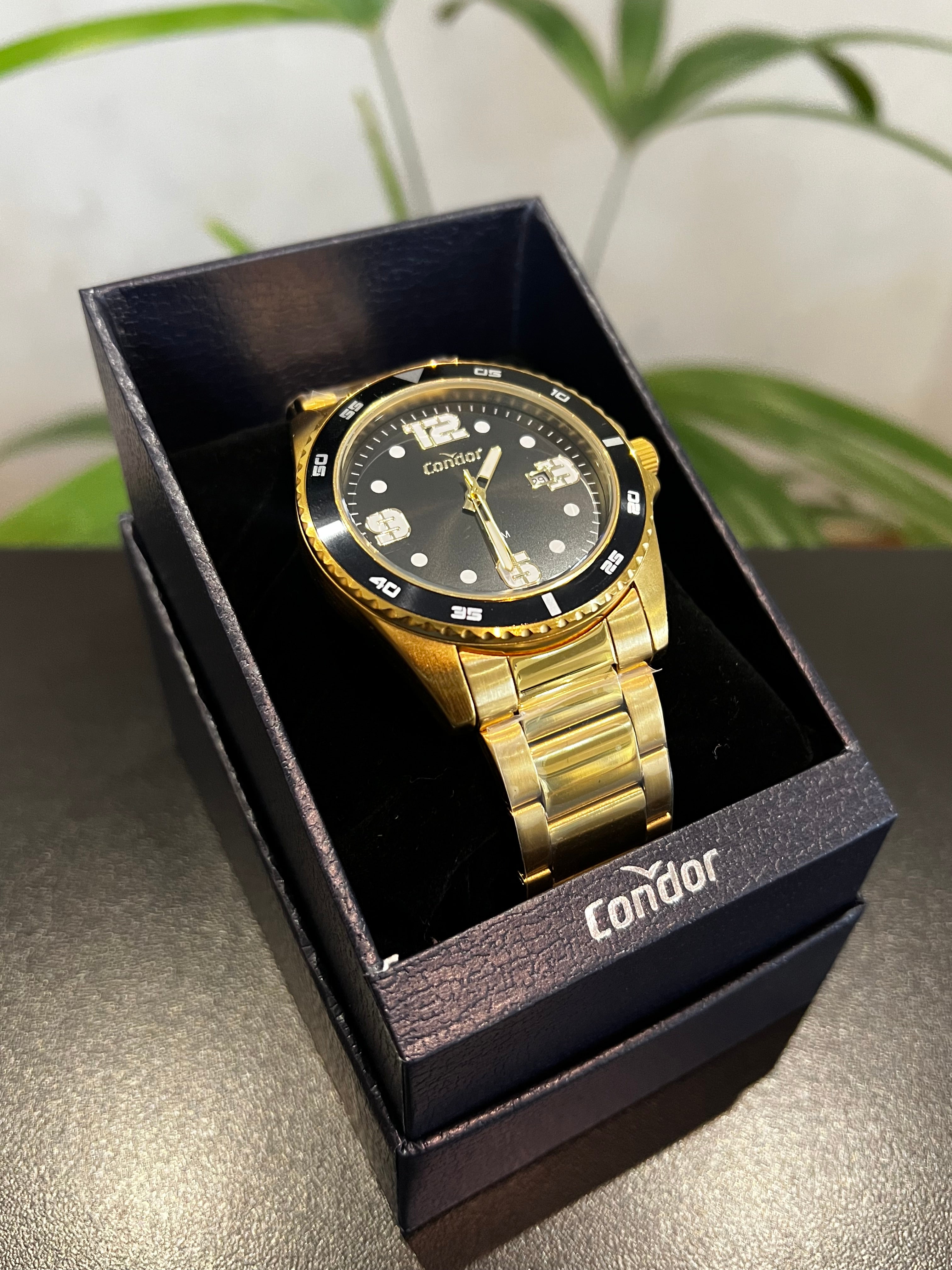 Relógio CONDOR masculino puls. em aço com caixa