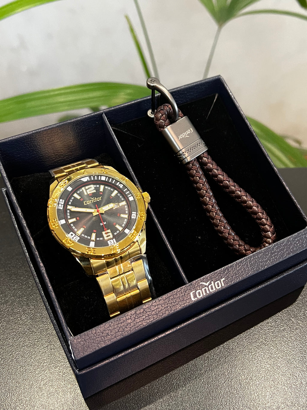 Relógio CONDOR masculino puls. em aço com caixa