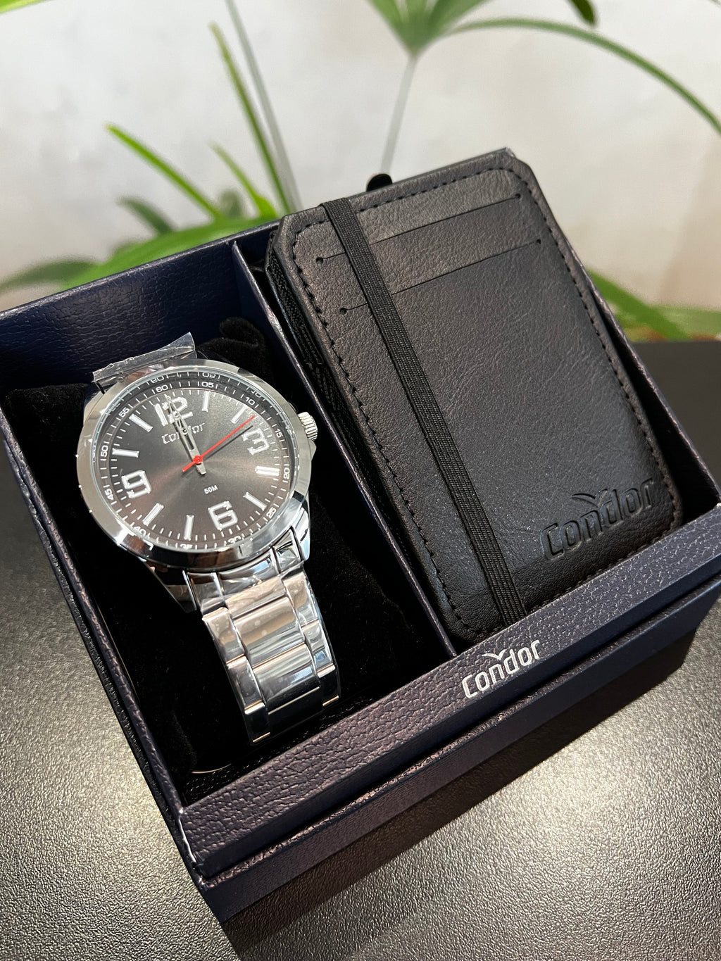 Relógio CONDOR masculino puls. em aço com caixa