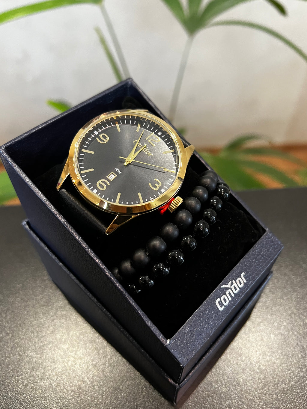 Relógio CONDOR masculino puls. em aço com caixa