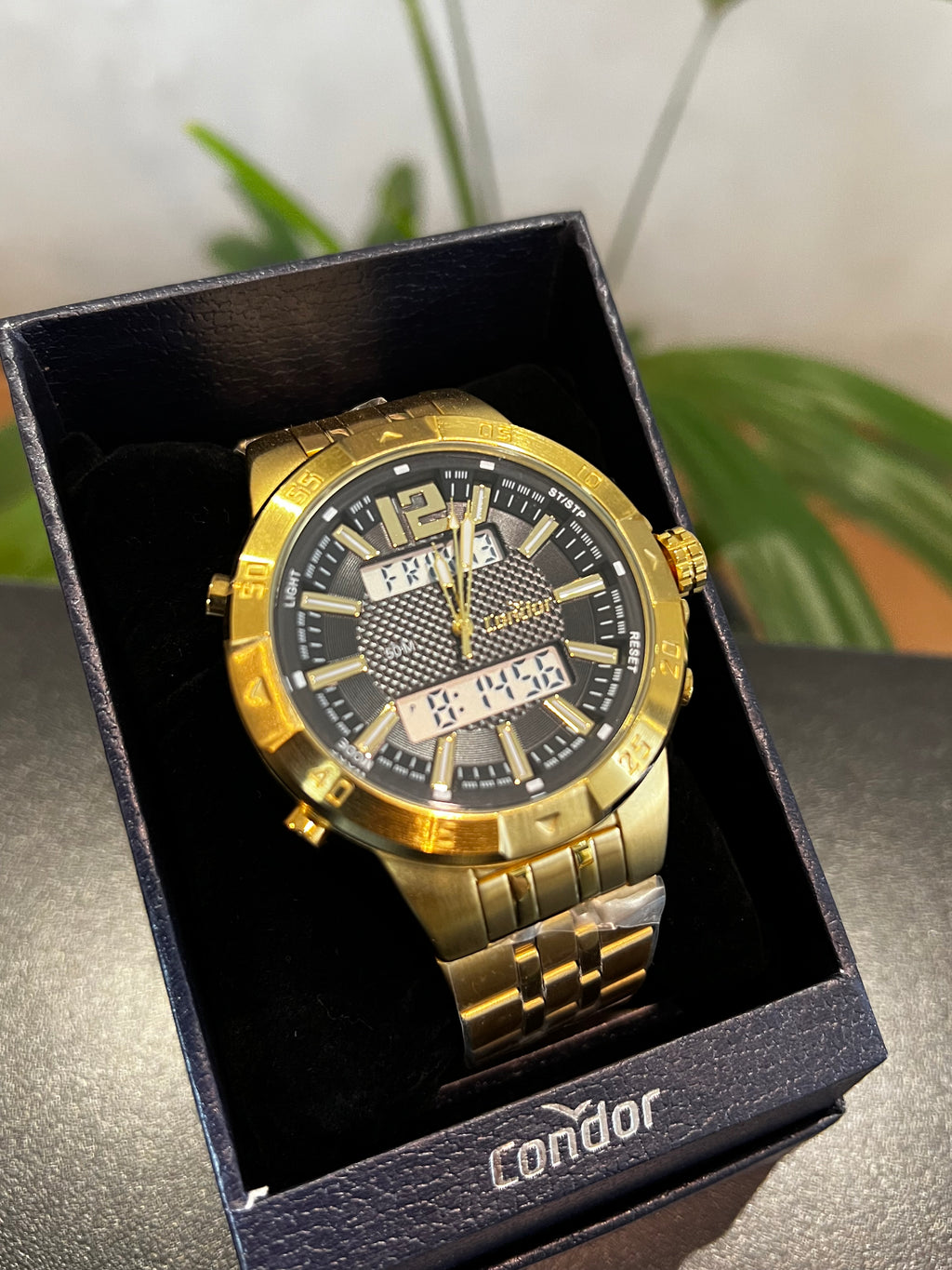 Relógio CONDOR masculino puls. em aço com caixa