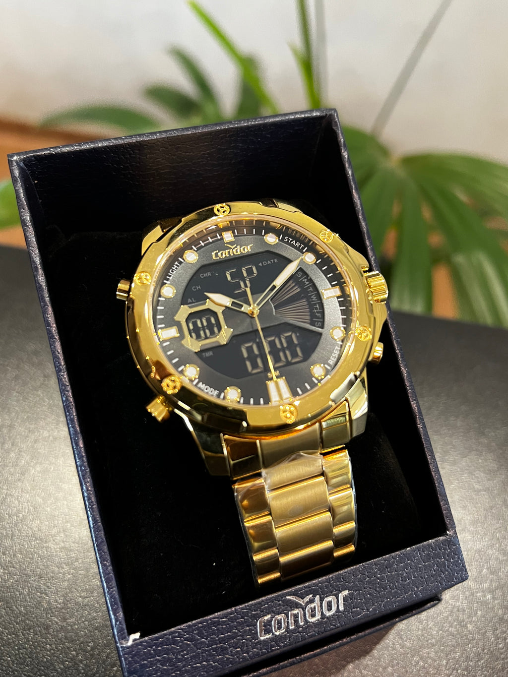 Relógio CONDOR masculino puls. em aço com caixa