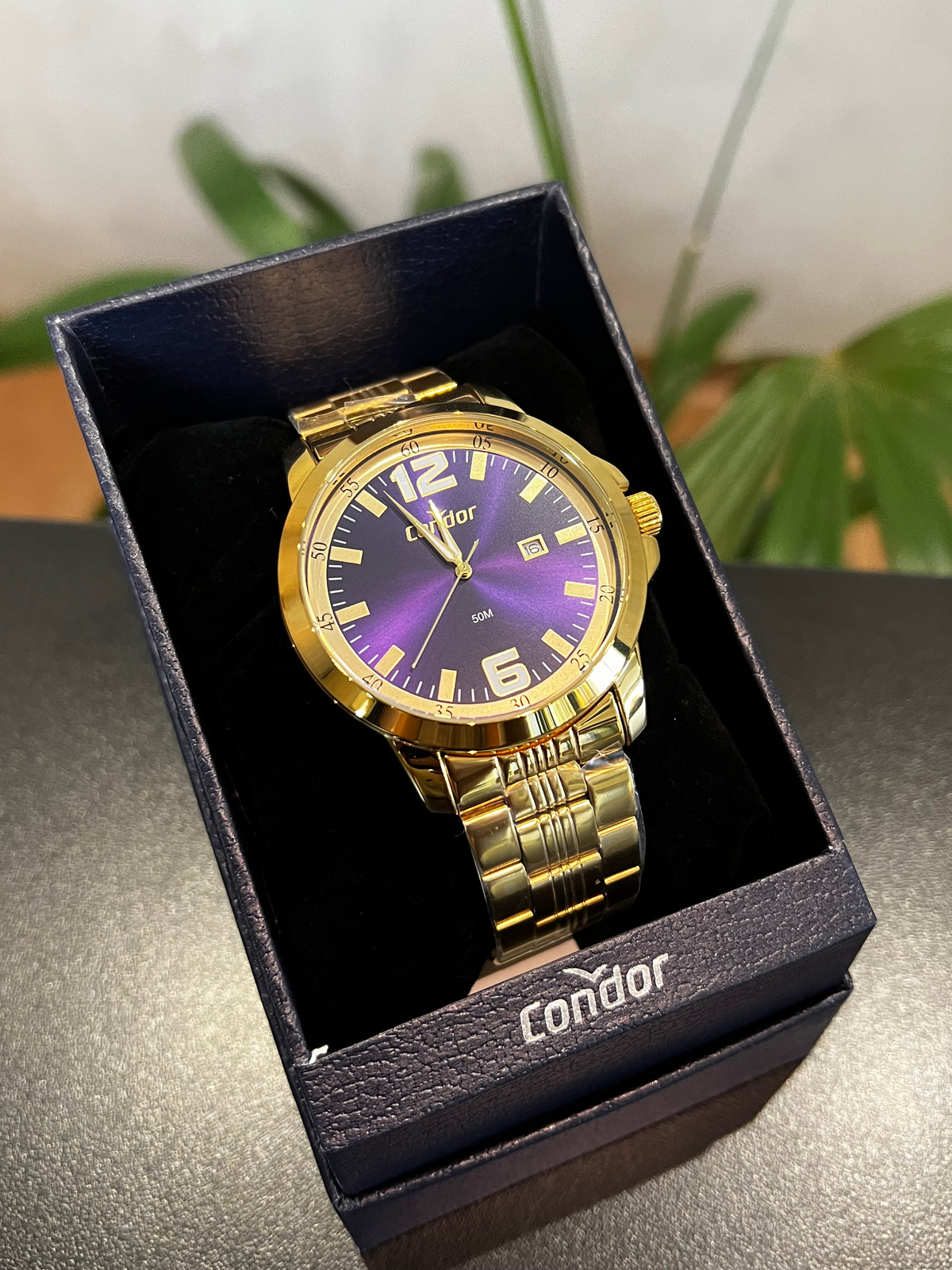 Relógio CONDOR masculino puls. em aço com caixa
