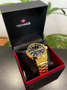 Relógio TECHNOS masculino puls. em aço com caixa