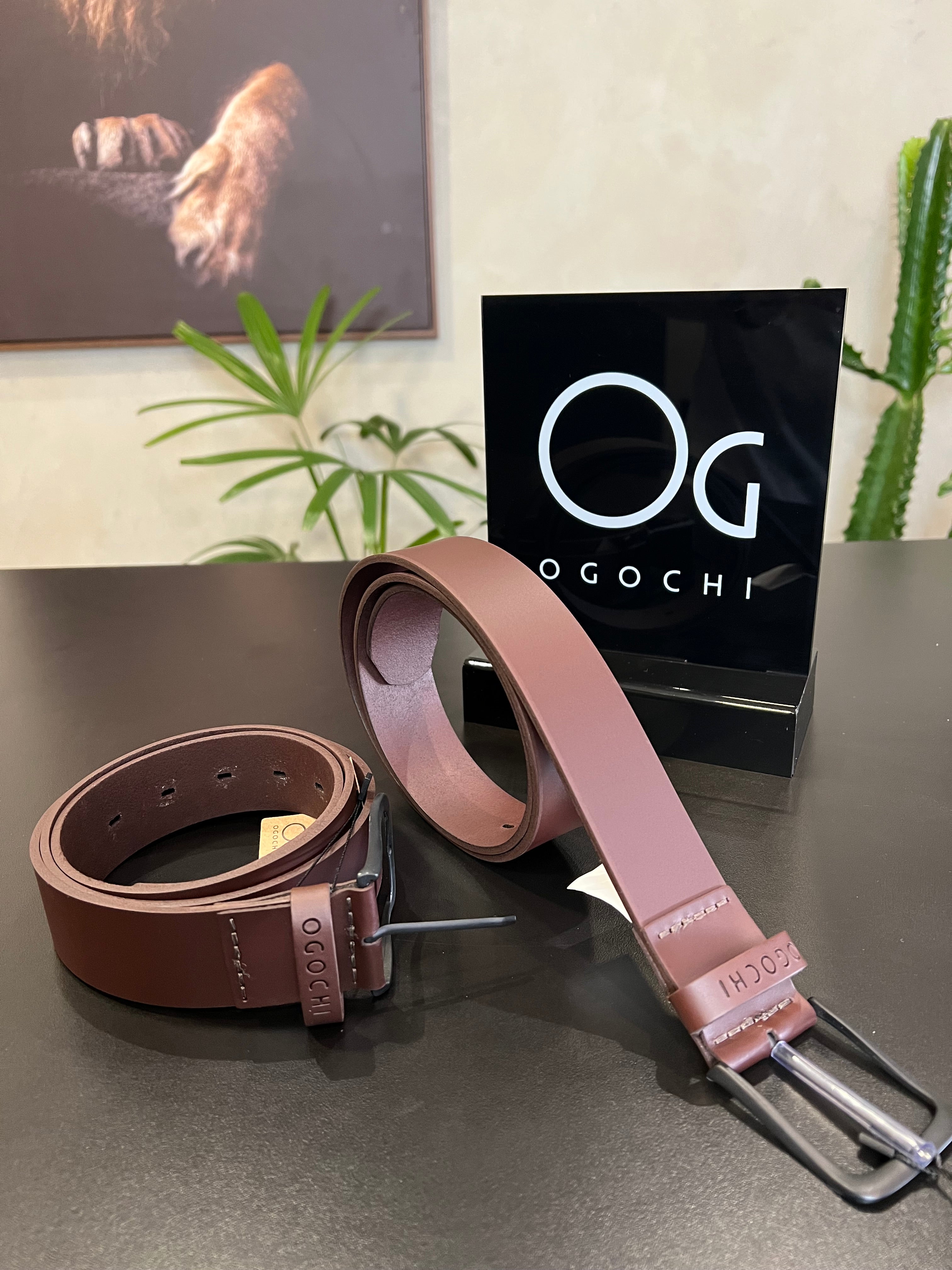 Cinto de couro Ogochi