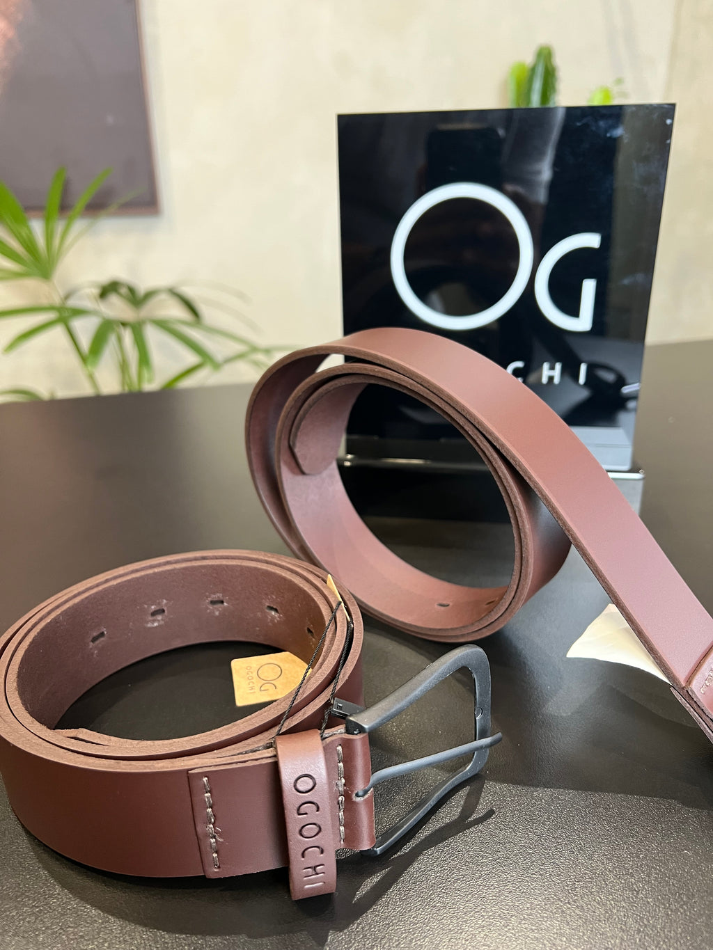 Cinto de couro Ogochi