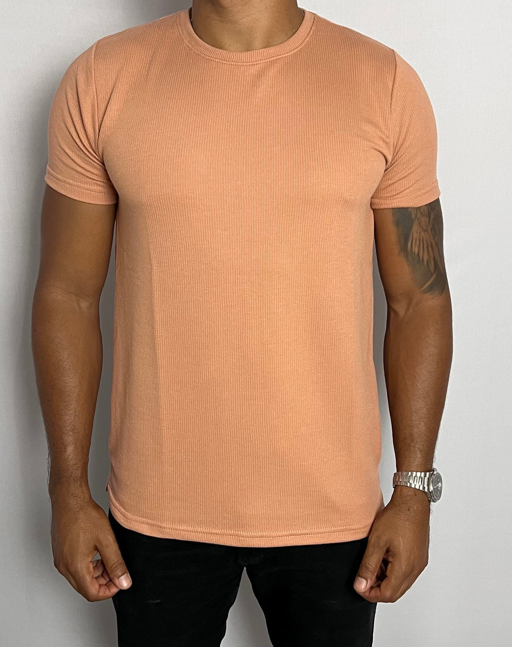 Camisa Texturizada marrom claro