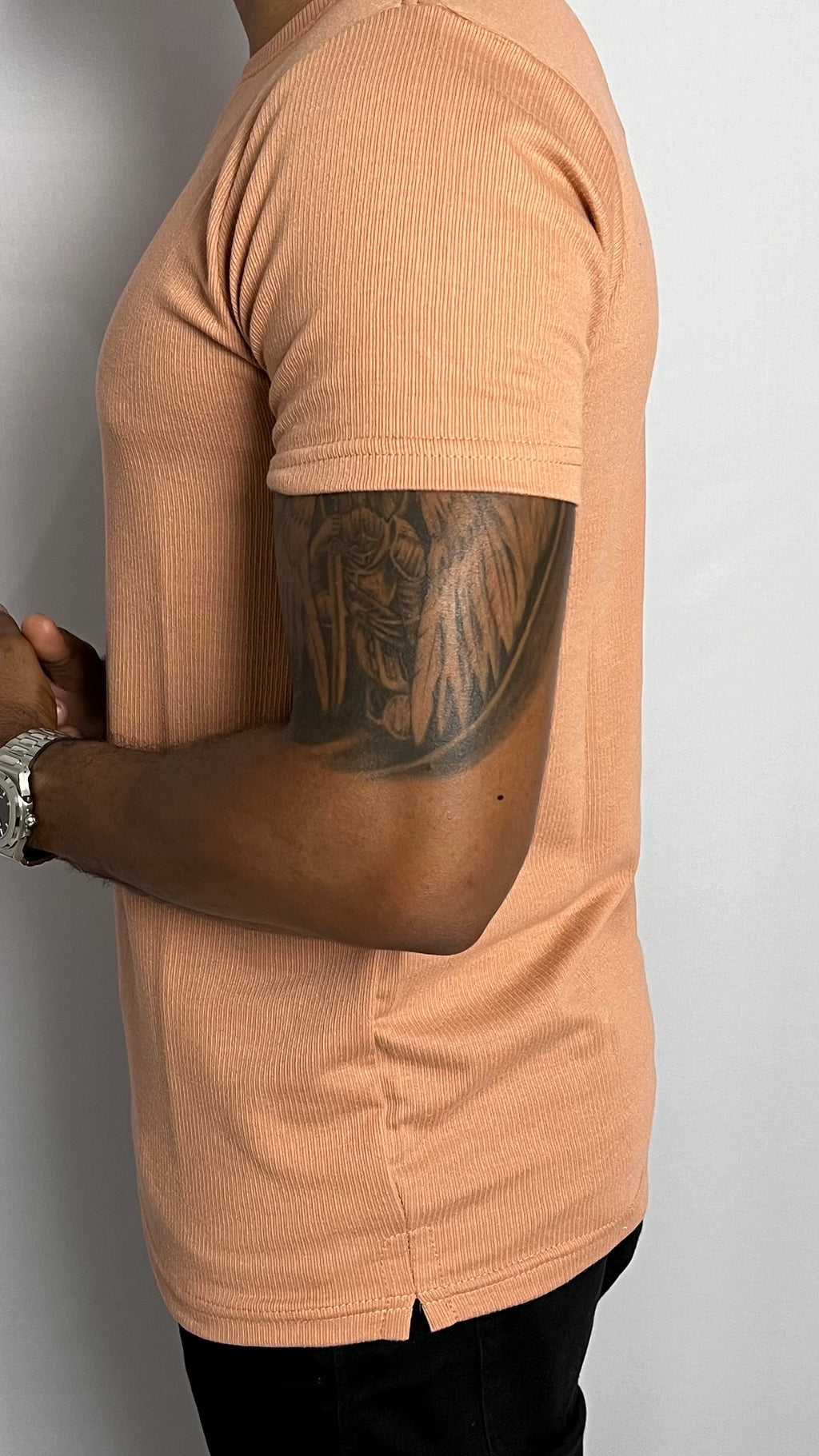 Camisa Texturizada marrom claro